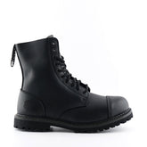 Grinders - Stag ACS Black Leather Steel Toecap Unisex Military Style Boots